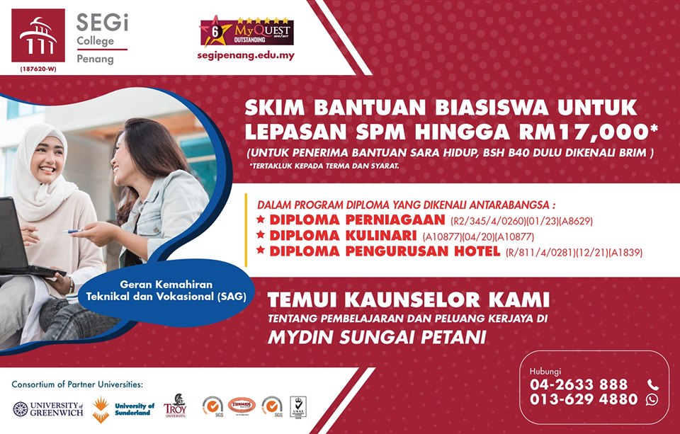 SEGi College Penang (SCPG) SAG Roadshow