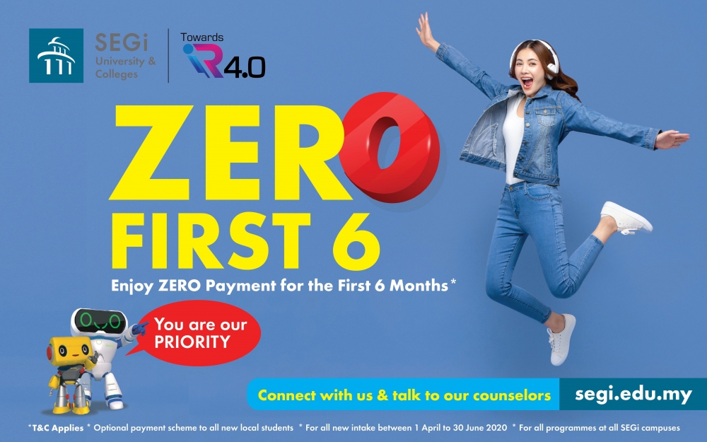 SEGi introduces zero payment study option